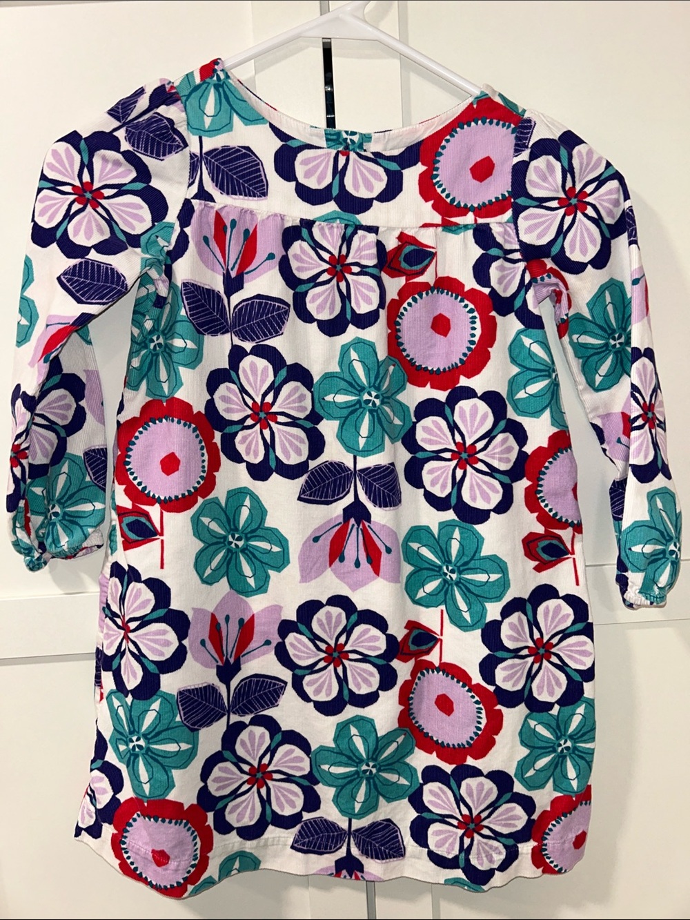 GAP Baby Girls Floral Dress in Teal, Purple & Red